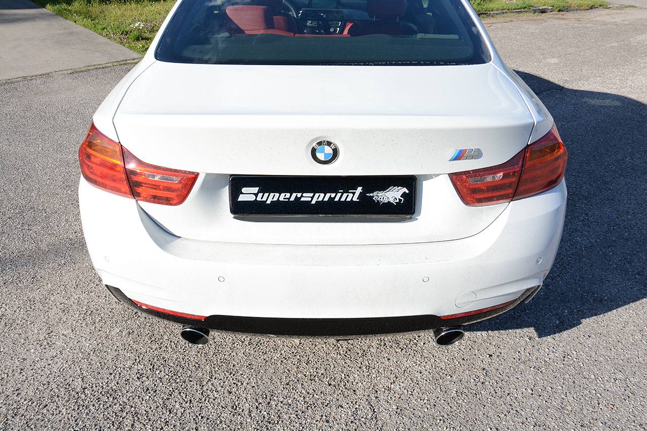 Connecting pipe + rear exhaust Right O100 - Left O100