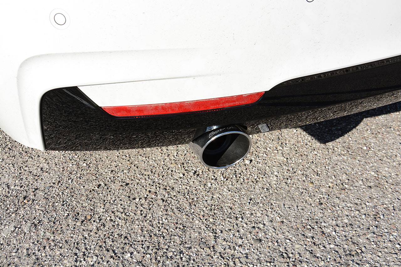Connecting pipe + rear exhaust Right O100 - Left O100