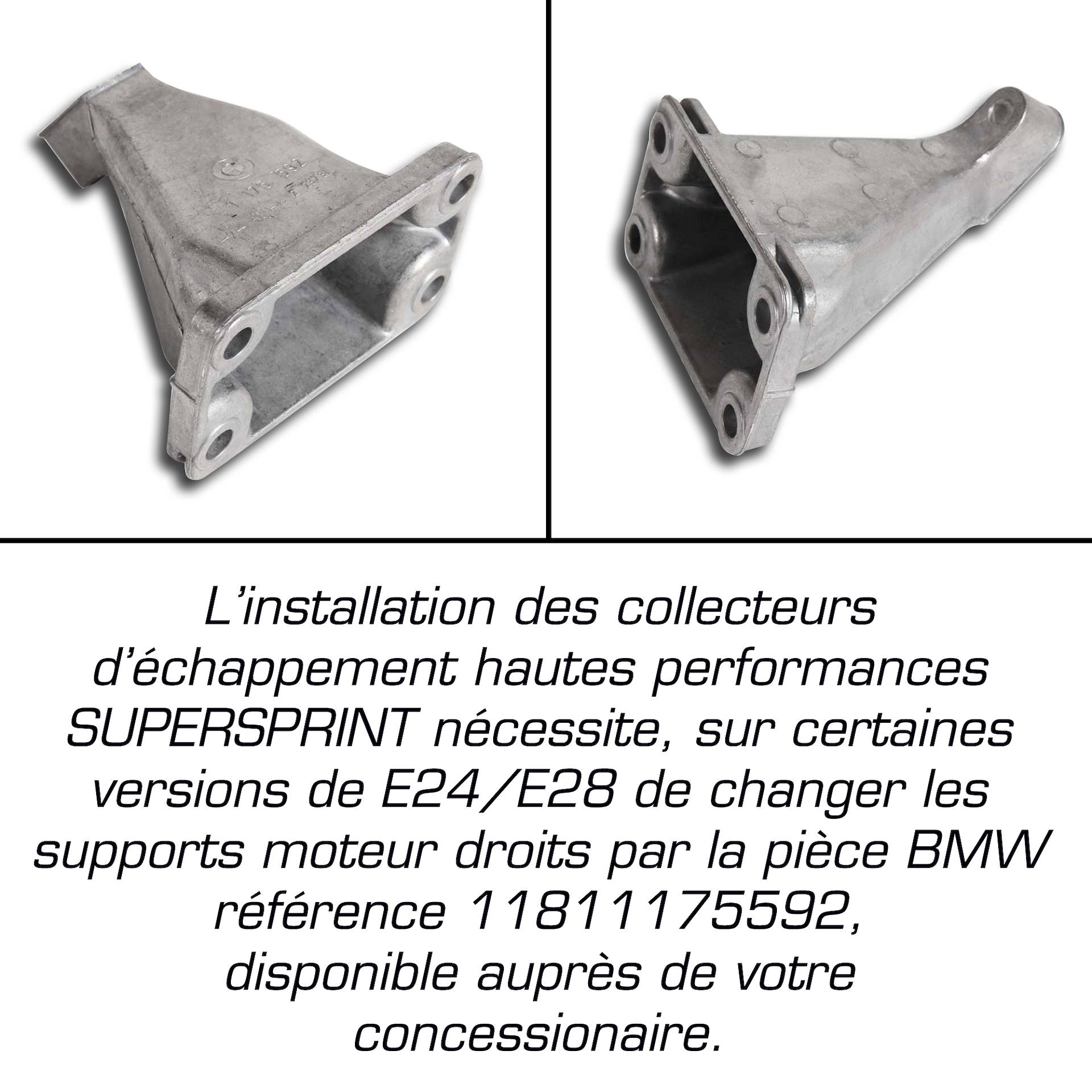Collecteur + tube de liasions<br>(conduite à gauche)