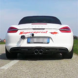 PORSCHE Boxster S 981 avec système d'échappement Racing Supersprint