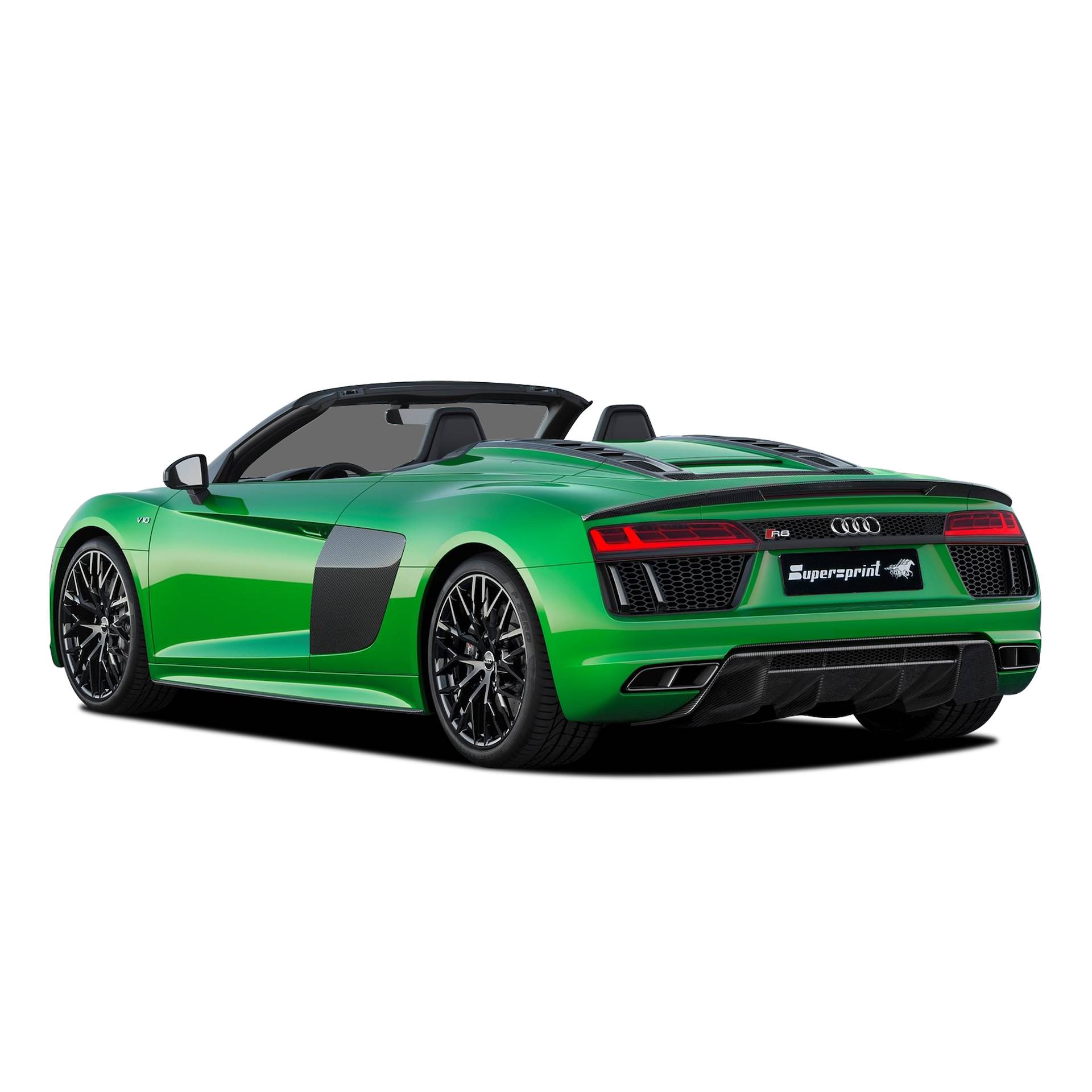 Neue Supersprint Auspuff für AUDI R8 Plus Coupé 5.2 FSI V10 (610 PS) 2015 ->