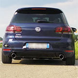 VW Golf VI GTD avec système d'échappement complet Supersprint