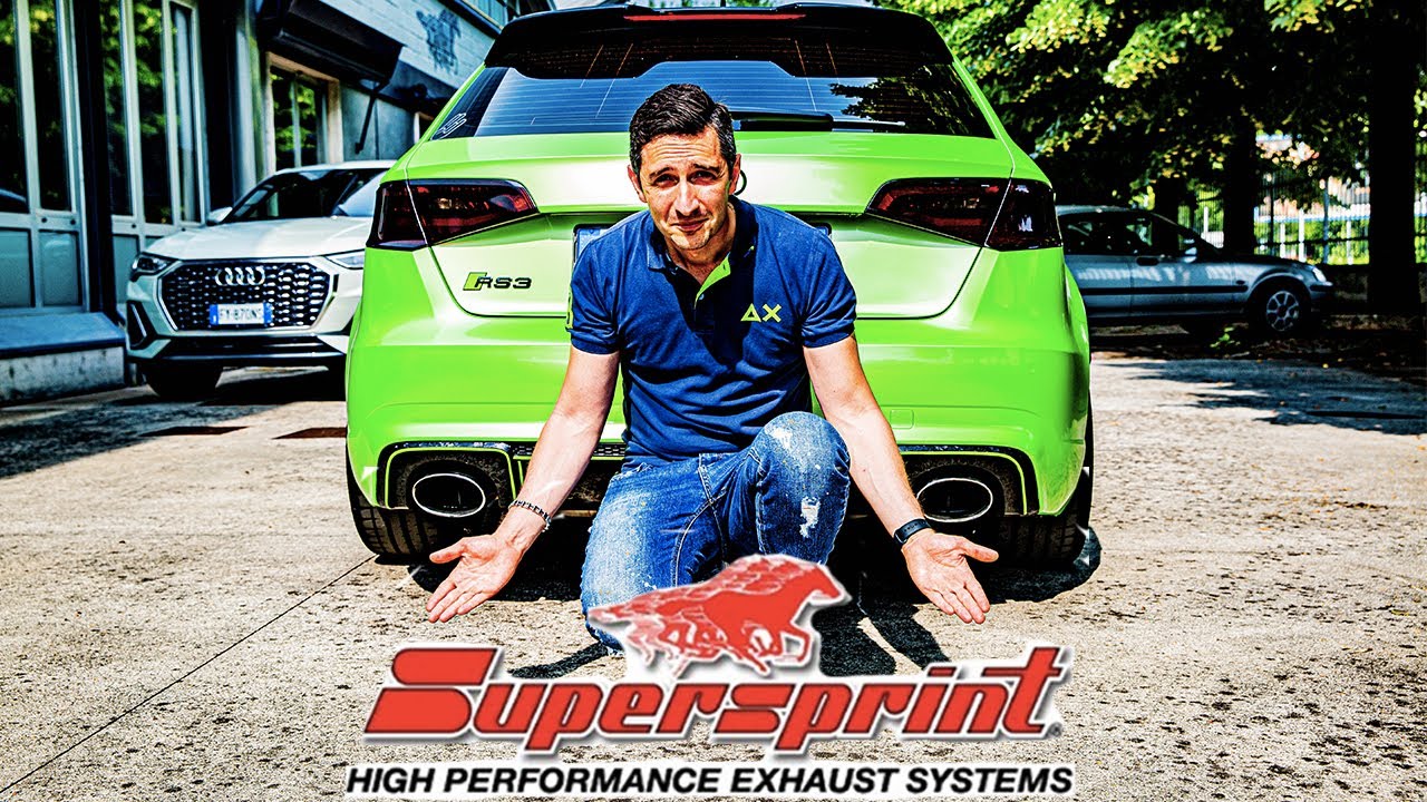 Supersprint Auspuff für AUDI RS3 8VA Sportback QUATTRO 2.5 TFSI (367 PS) 2015 -> 2016 (Twin Pipe)