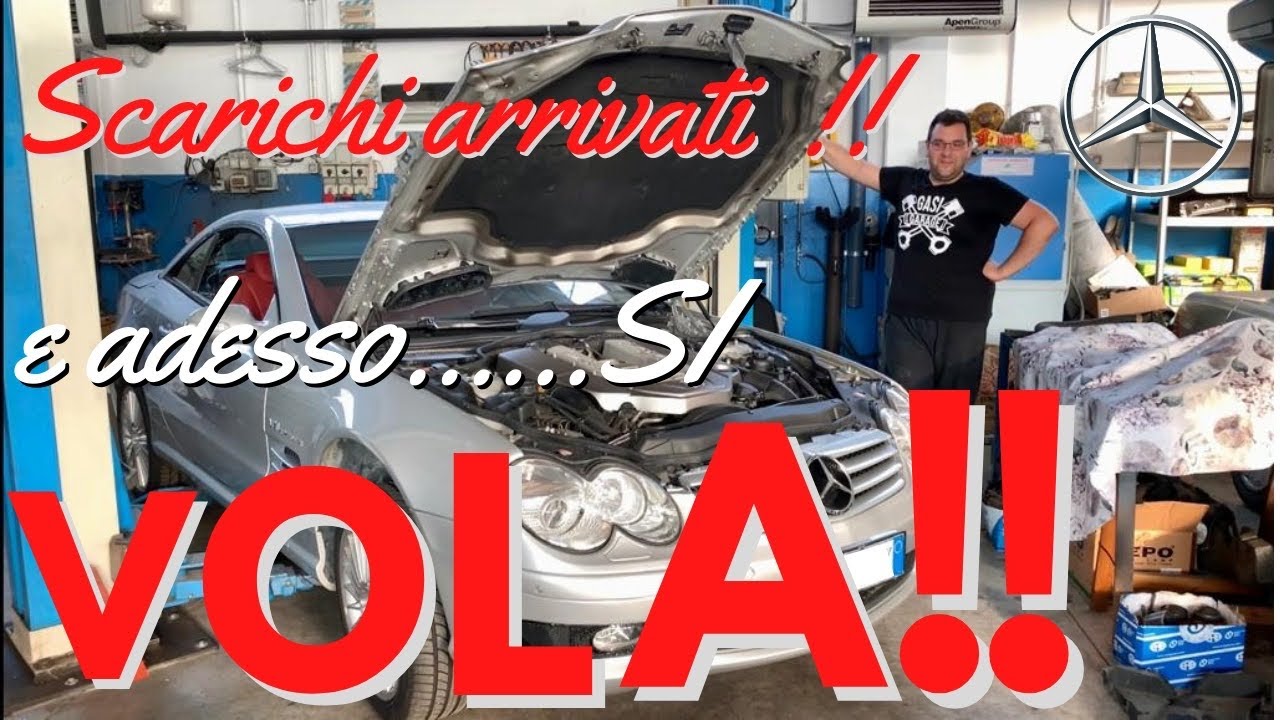 Mercedes SL 55 V8 Kompressor: full exhaust and ECU remapping!