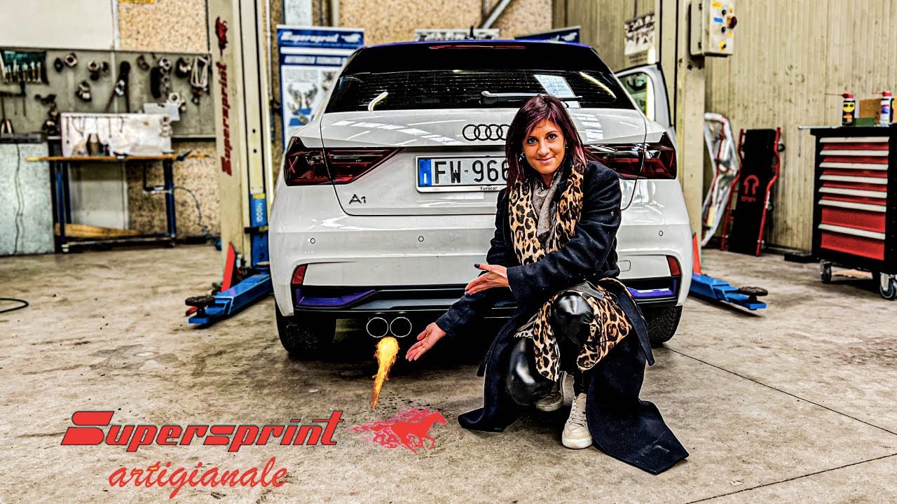 AUDI A1 with a  SUPERSPRINT CUSTOM EXHAUST