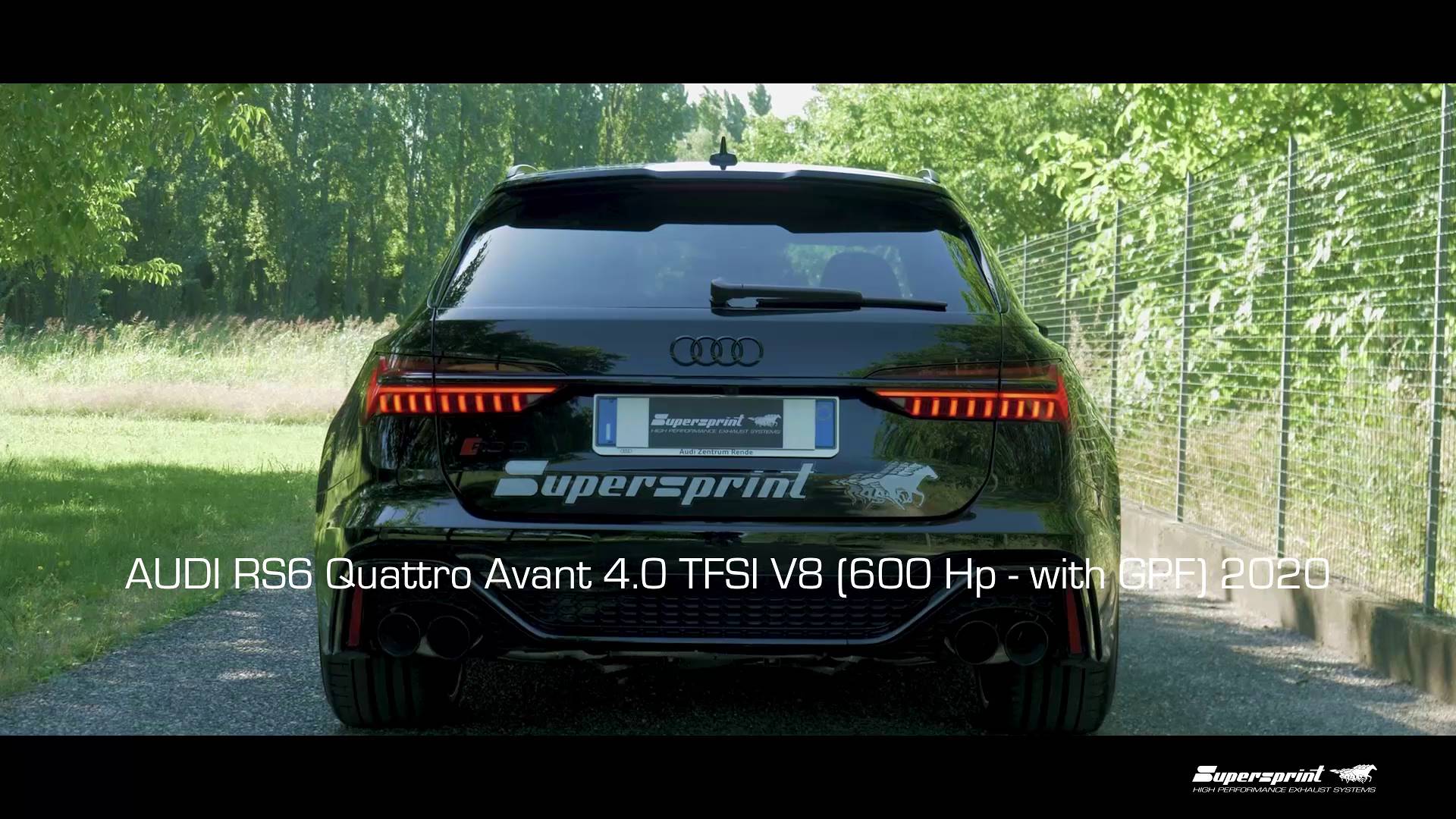 Impianto di scarico per AUDI RS6 Quattro Avant 4.0 TFSI V8 (600 Hp - Modelli con GPF) 2020 -> (con valvola)