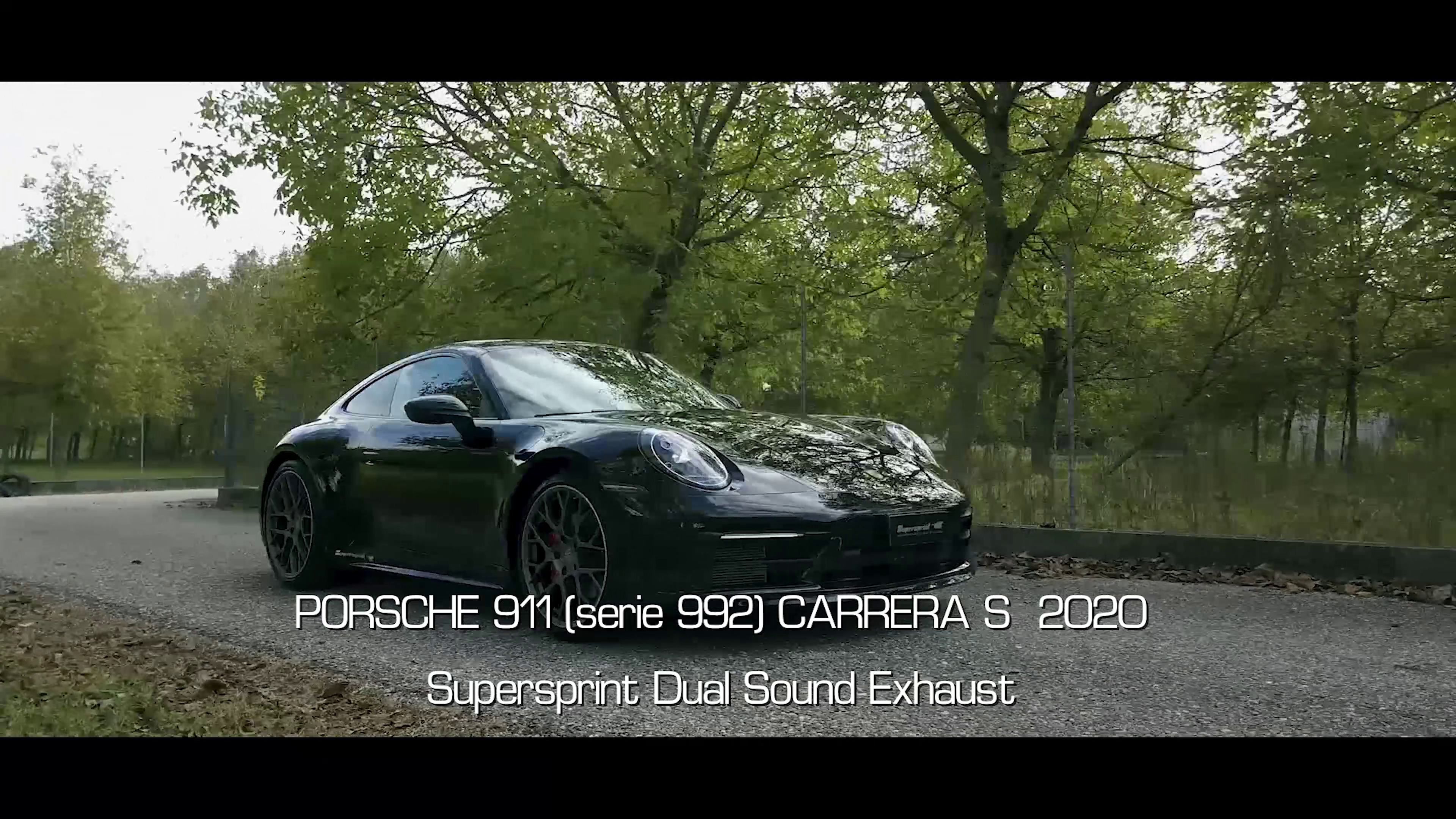 Supersprint Auspuff für PORSCHE 992 Carrera S (3.0L - 450 PS - Modelle mit GPF) 2019 ->