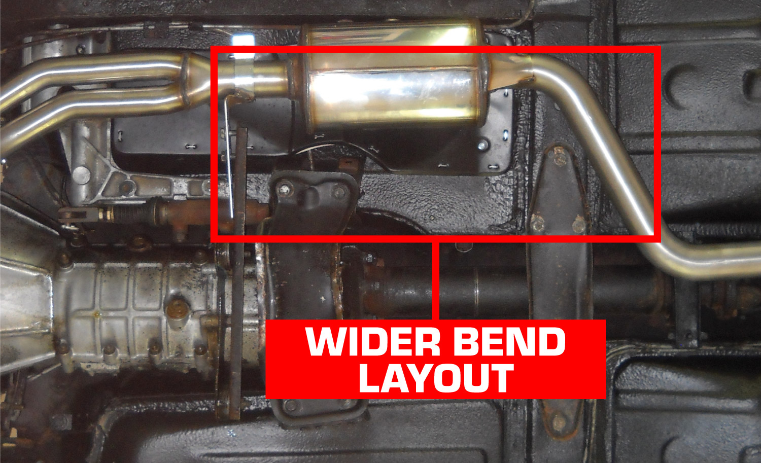 Vorschalldämpfer - resonated wider bend layout